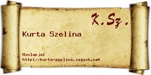 Kurta Szelina névjegykártya